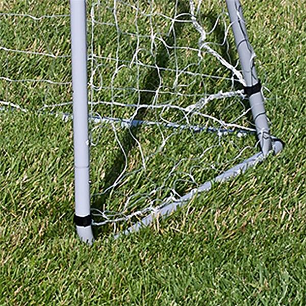 12x6ft Portable Weather-Resistant Steel Frame Soccer Goal Sports Training Tool Accessory for Outdoor, Backyard w/ Net, Straps, and Anchors - White-3